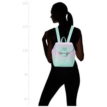 Loungefly Disney Little Mermaid Ombre Scales Womens Double Strap Shoulder Bag Purse