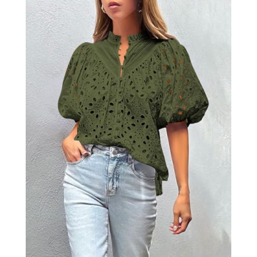 PRETTYGARDEN Women’s Summer Blouse Light & Stylish