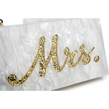Stylish MRS Clutch Purse for Wedding Parties & Events