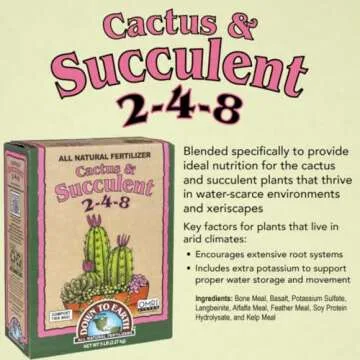 Organic Cactus & Succulent Fertilizer for Thriving Gardens