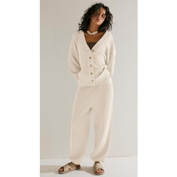 SAUKOLE Cozy Two Piece Sweater Set - Chic Lounge Wear