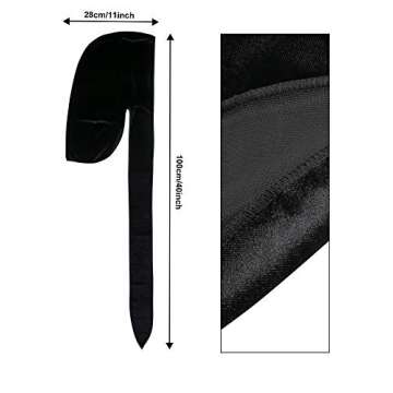 Tatuo 4-Piece Velvet Durag Set for Men - Stylish & Soft