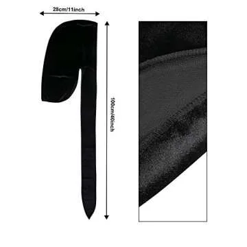 Tatuo 4-Piece Velvet Durag Set for Men - Stylish & Soft