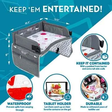 Kenley Kids Travel Tray for Fun & Organized Road Trips