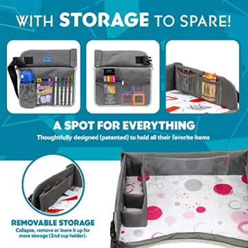 Kenley Kids Travel Tray for Fun & Organized Road Trips