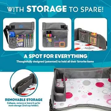 Kenley Kids Travel Tray for Fun & Organized Road Trips