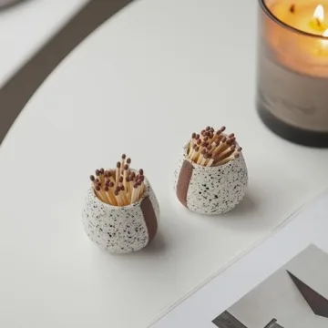 Amarcado Match Holders Set for Decorative Home Style