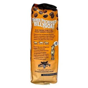 Raven's Brew Organic Three Peckered Billy Goat Dark Roast Coffee