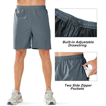 NORTHYARD Men's Athletic 7-Inch Running Shorts Quick Dry
