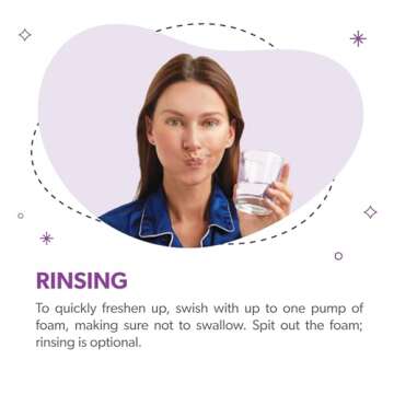 EverSmile OrthoFoam Braces Cleaner — Brushable Foam Whitens Teeth, Eliminates Bacteria, Fights Plaque and Bad Breath – Cleans Under Metal, Ceramic, Clear Brackets and Wires – 50ml