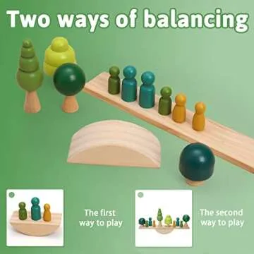 Wooden Tree Balance Stacking Toy for Home Decor