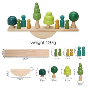 Wooden Tree Balance Stacking Toy for Home Decor