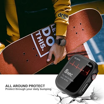 Tempered Glass Case for Apple Watch SE 40mm – 2 Pack