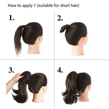 CJL Hair 12" Ponytail Extension for Women - Stylish Hairpiece