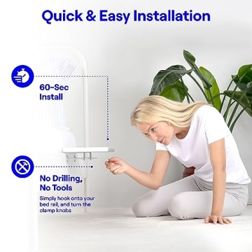 BedShelfie Bedside Shelf - Stylish Dorm Room Storage Solution