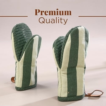 Folkulture Mini Oven Mitts 5.75" Heat Resistant Set of 2