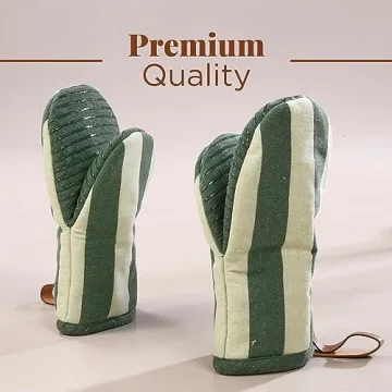 Folkulture Mini Oven Mitts 5.75" Heat Resistant Set of 2