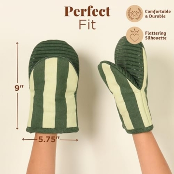 Folkulture Mini Oven Mitts 5.75" Heat Resistant Set of 2