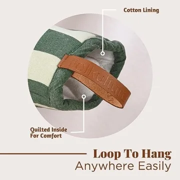 Folkulture Mini Oven Mitts 5.75" Heat Resistant Set of 2