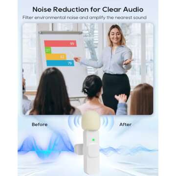 USB C Phone Microphone for iphone Android Tablet ipad PC Wireless Lavalier Mini Mic for Content Creator Video Recording Vlogging Youtube Tiktok Podcast Interview Usbc Microphones Small Mics White