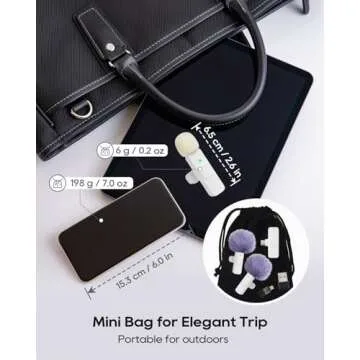 USB C Phone Microphone for iphone Android Tablet ipad PC Wireless Lavalier Mini Mic for Content Creator Video Recording Vlogging Youtube Tiktok Podcast Interview Usbc Microphones Small Mics White