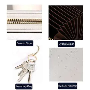 Stylish RFID-Blocking Wallet for Secure Card Organization