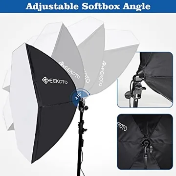 GEEKOTO Softbox Photography Lighting Kit for Stunning Photos