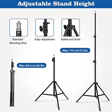GEEKOTO Softbox Photography Lighting Kit for Stunning Photos