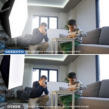 GEEKOTO Softbox Photography Lighting Kit for Stunning Photos
