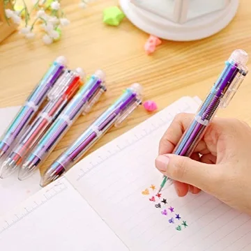 Hutou 24 Pack Multicolor Ballpoint Pens for Kids