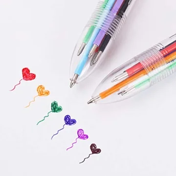 Hutou 24 Pack Multicolor Ballpoint Pens for Kids