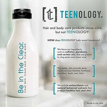 Teenology Gentle Face Cleanser for Clear Skin and Freshness