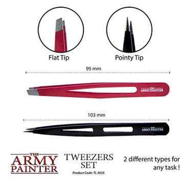 Precision Tweezers Set for Miniature Crafting