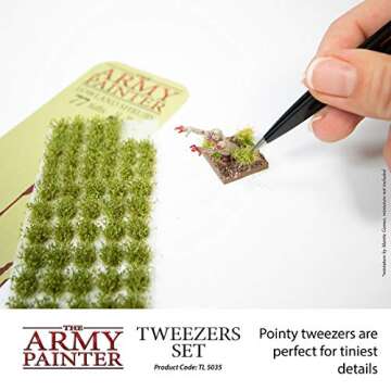 Precision Tweezers Set for Miniature Crafting