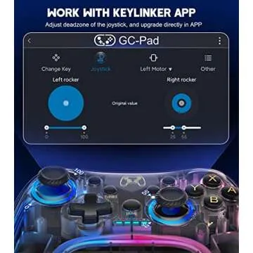 Switch Controller Compatible with Switch/Lite/OLED Controller, Switch Pro Controller With RGB Breathing LED, Switch Controllers Remote Supports Multi-Platform&App with Turbo, Wake-up Function