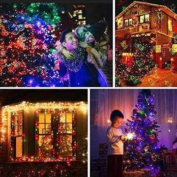 Curtain Lights, 8 Modes Fairy Lights String with Remote Controller, IP64 Waterproof, USB Plug in Twinkle Lights for Weddings, Parties, Backdrop, Wall Decorations, 300 Led（ 9.8x9.8Ft, Multicolor）