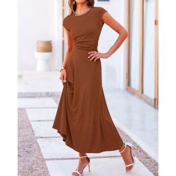 BTFBM Women's Casual Two Piece Skirt Set for Summer