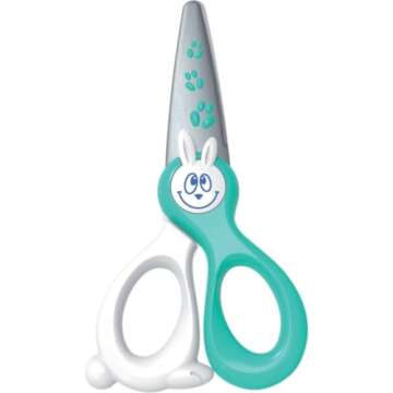 Baker Ross Ltd Maped Kidicut Safety Scissors, Kids, 4.75 Inch, Blunt Tip, Right & Left Handed (037800)