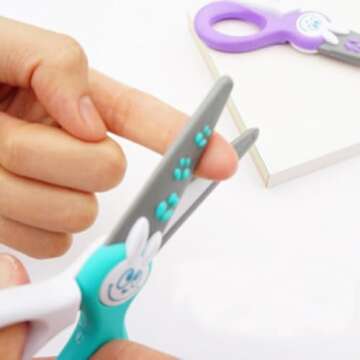 Baker Ross Ltd Maped Kidicut Safety Scissors, Kids, 4.75 Inch, Blunt Tip, Right & Left Handed (037800)