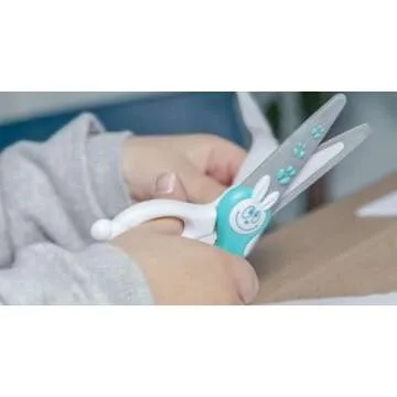 Baker Ross Ltd Maped Kidicut Safety Scissors, Kids, 4.75 Inch, Blunt Tip, Right & Left Handed (037800)