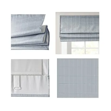 Madison Park Galen Cordless Roman Shades - Stylish Privacy Treatment