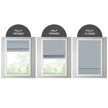 Madison Park Galen Cordless Roman Shades - Stylish Privacy Treatment
