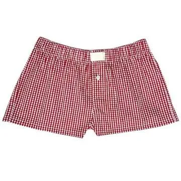 Women's Y2k Pajamas Shorts Cute Plaid Pj Short Pants Flannel Lounge Sleep Shorts Bottoms Elastic Waist Baggy Boxers