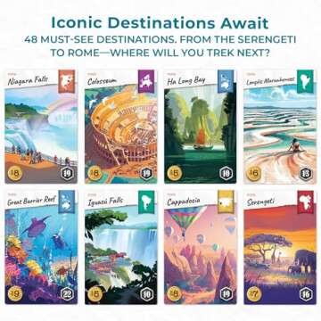 Trekking The World (2nd Edition) - The Award-Winning Family Board Game | Great for Kids Ages 10 and Up | Easy to Learn | Designed for Globetrotters by Underdog Games