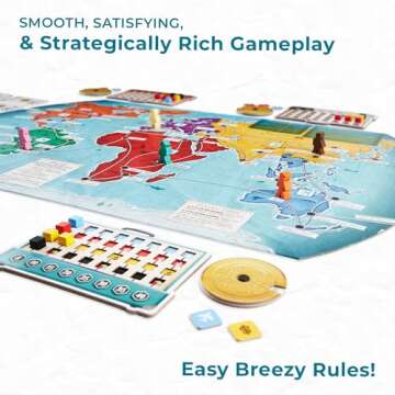 Trekking The World (2nd Edition) - The Award-Winning Family Board Game | Great for Kids Ages 10 and Up | Easy to Learn | Designed for Globetrotters by Underdog Games