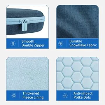 Smart Case for New Apple AirPods Max Supports Sleep Mode, Hard Organizer Portable Carry Travel Cover Storage Bag