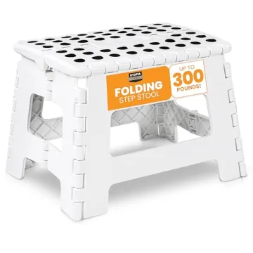 Utopia Home Folding Step Stool - Lightweight, Durable & Space-Saving