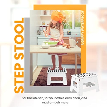 Utopia Home Folding Step Stool Lightweight Durable Space-Saving