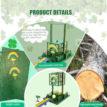 Engaging Vecacosic Leprechaun Trap Kit for Kids