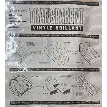 Mybecca Clear Marine Vinyl 54" -8 Gauge 5 Yards Sold by Roll